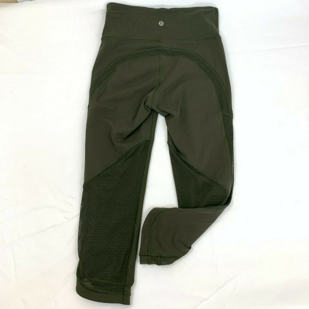 Lululemon Leggings  Crop Capri Sheer Mesh High